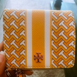 Yellow Tory Burch wallet